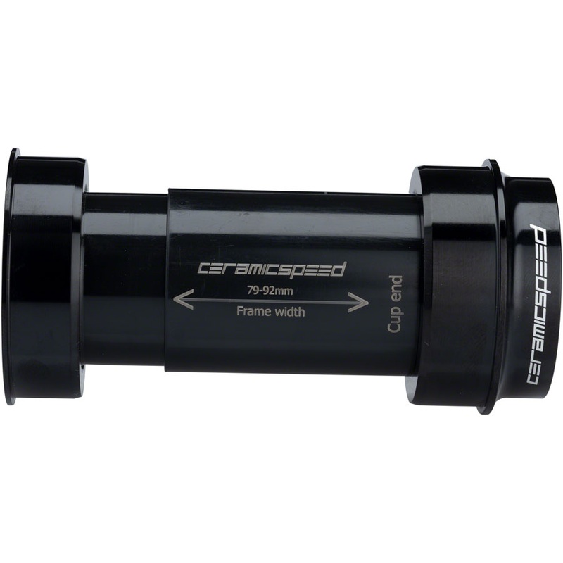 CeramicSpeed BBright Bottom Bracket – 24mm Spindle, Coated Races, Black