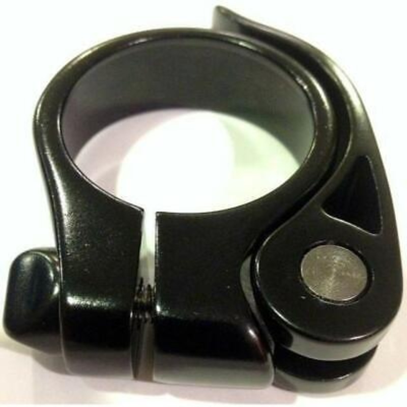 Aluminum QR Seat Clamp 39.85 – 40.0 Collar Quick Release Seat Post Binder Black
