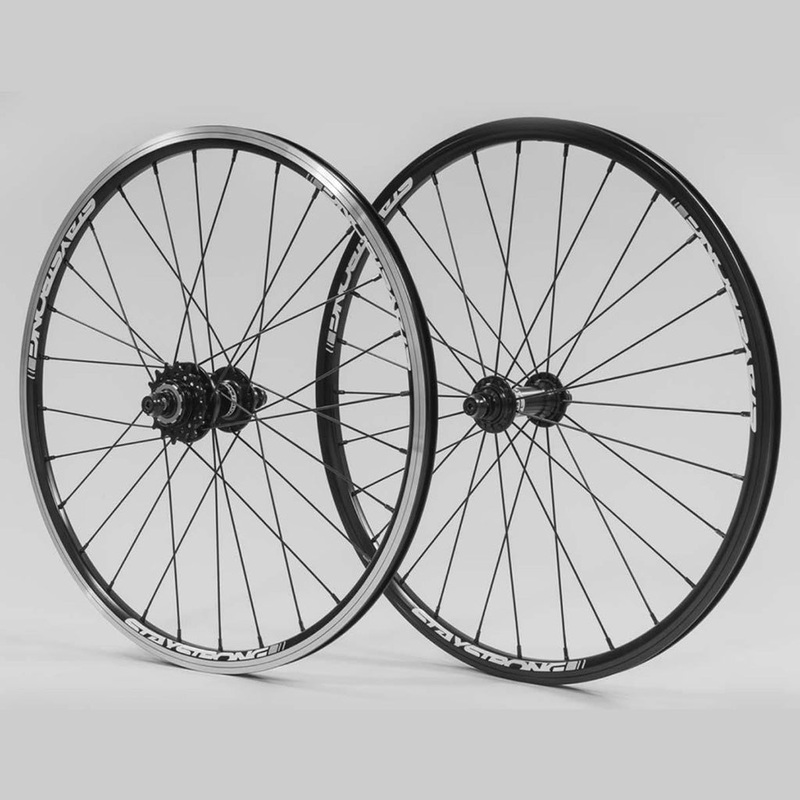 Stay Strong Reactiv Mini BMX Race Wheelset-20×1 1/8″ Black