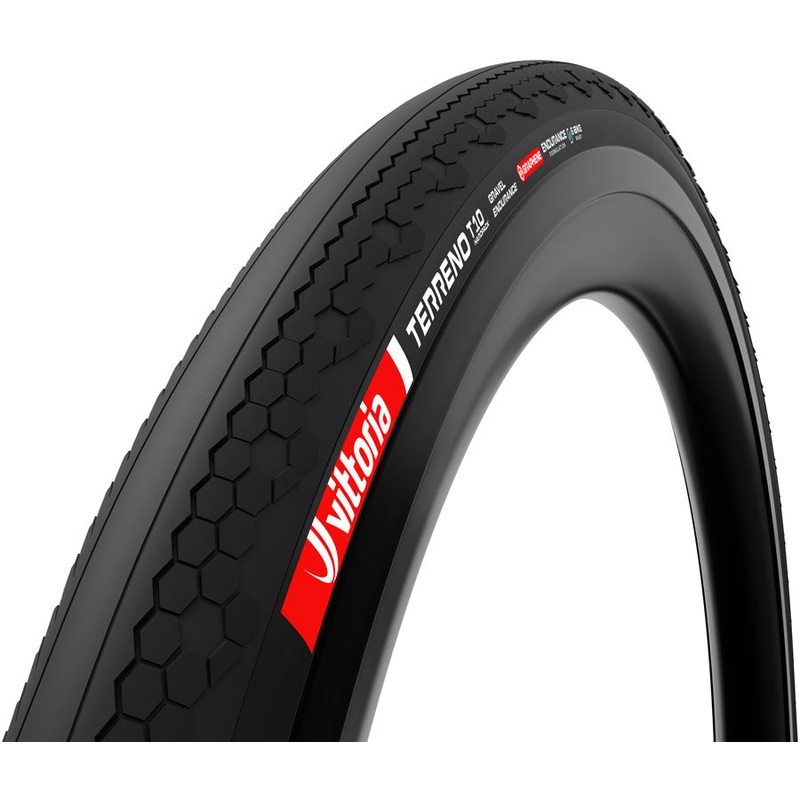 Vittoria Terreno T10 Hardpack Tire – 700 x 40 Tubeless Folding BLK Gravel Endurance Graphene G2.0