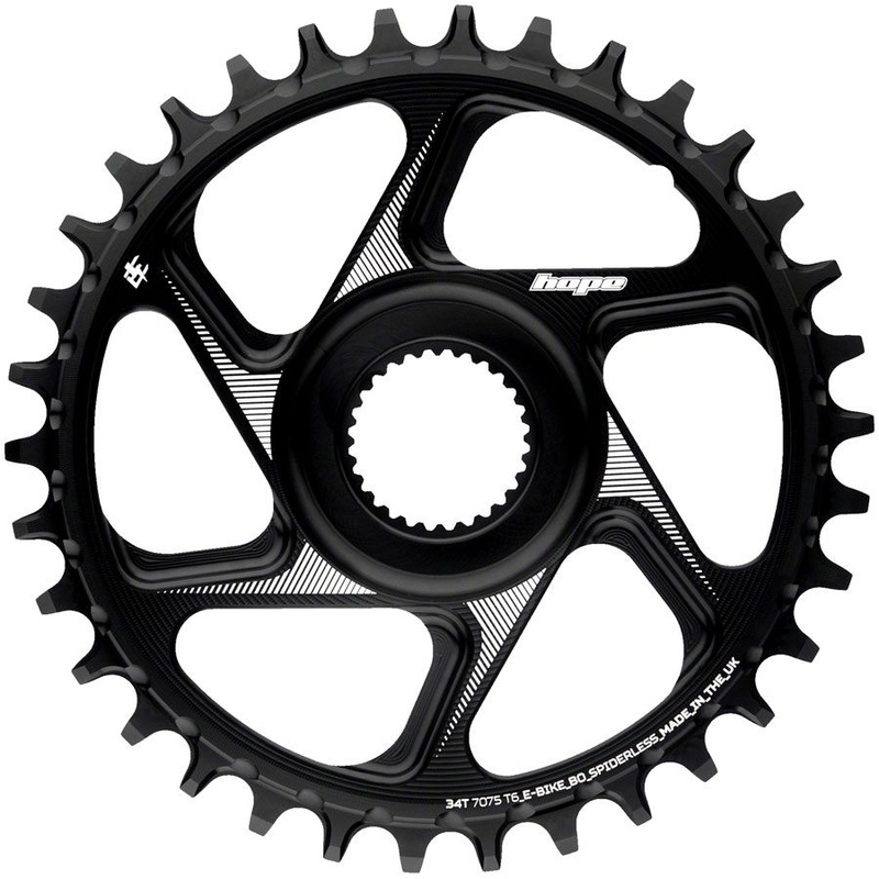Bosch Gen 4 Spiderless eBike Chainring – Spiderless Chainring – Spiderless Chainring Bosch Gen 4 eBike Chainring – 34t, Black
