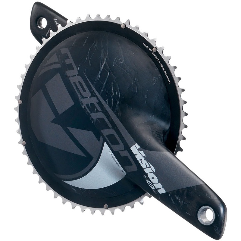 Vision Metron TT Crankset 2x 53/39T Chainrings 175mm Arm Length 130BCD 386EVO Spindle  Carbon