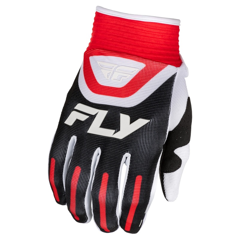 Fly Racing F-16 BMX Race Gloves-Black/Red/White Youth XX-Small