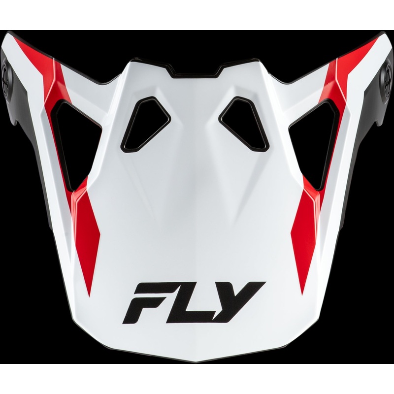 FLY RACING Formula Cp Seal Visor White/Black/Red Yl-Lg