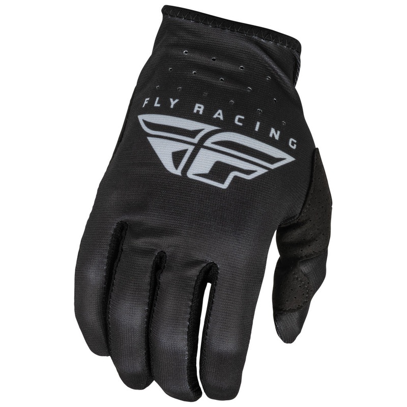 Fly Racing Lite BMX Race Gloves-Black/Grey Adult Large (10)