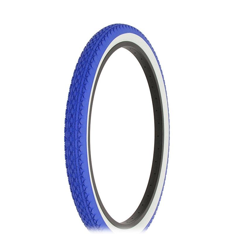 24×2.125 Innova Goodyear-style Cruiser Tread Tire – Blue w/ Whitewall