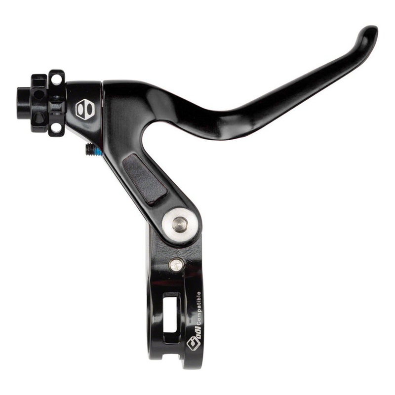Box One Genius Left Brake Lever Black Long