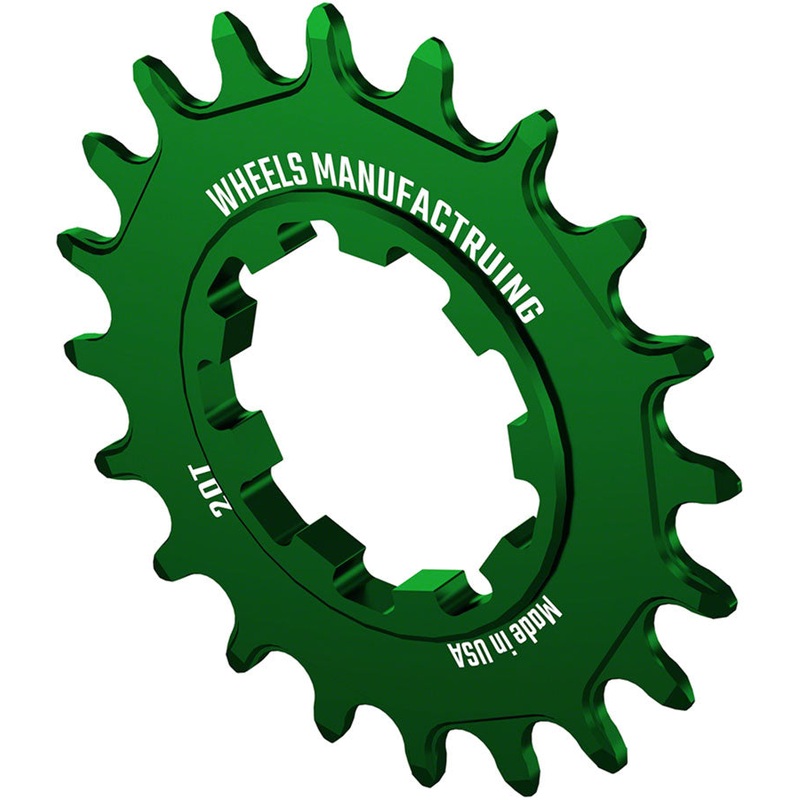 Wheels Manufacturing SOLO-SPEED Cog – 20t, Fits SOLO-SPLINE and SOLO-XD kits, Green