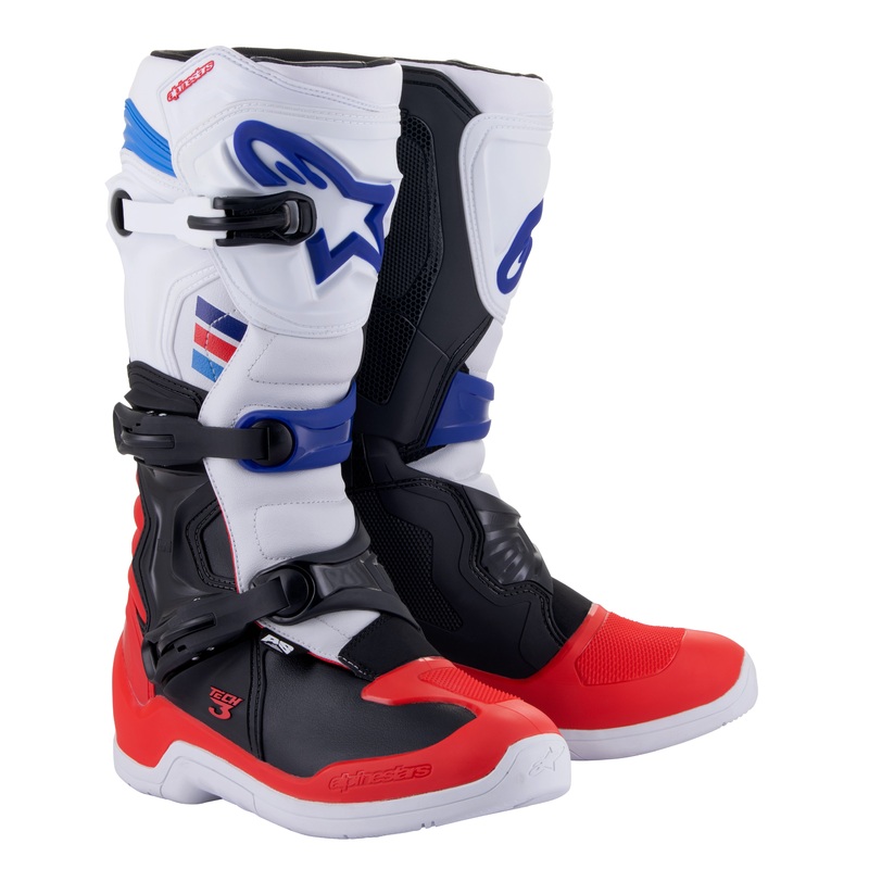 ALPINESTARS Tech 3 Boots White/Red/Blue 14