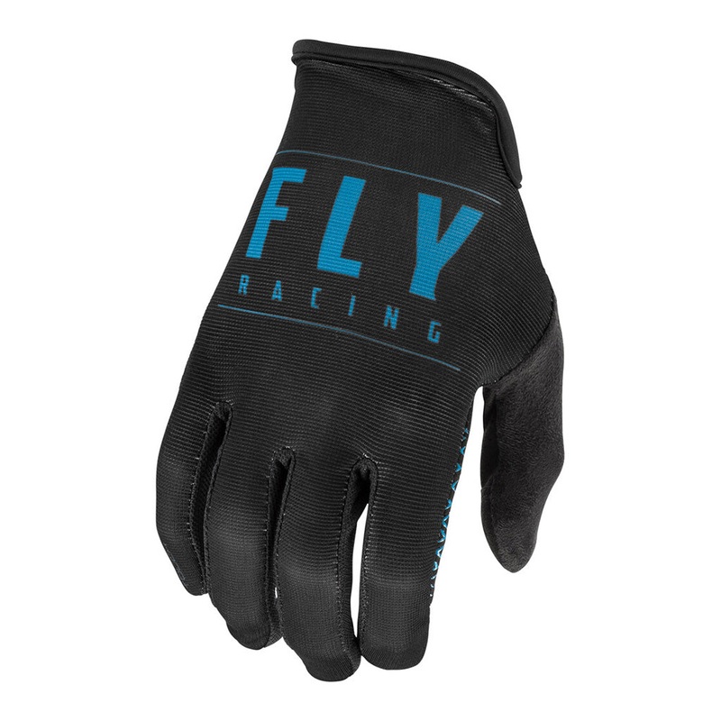 Fly Racing Media BMX Race Gloves-Black/Blue Adult Small