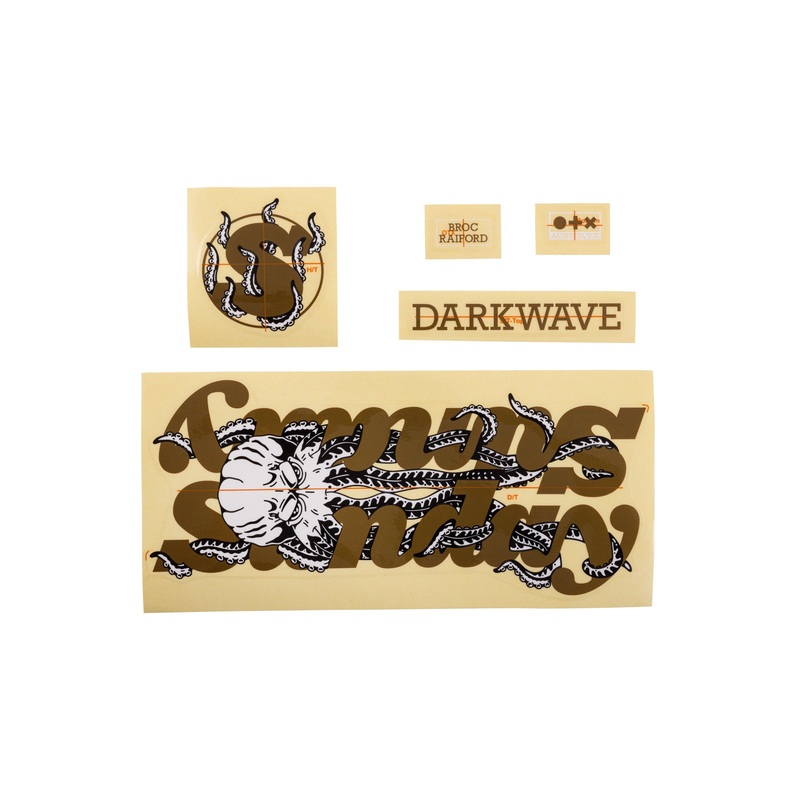Sunday Darkwave Frame Sticker Kit ( Matte Gold / Octopus ) Matte Gold / Octopus