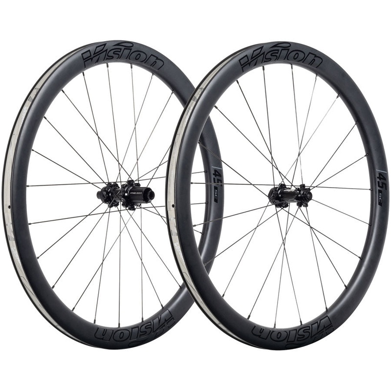 Vision SC45 TL Wheelset – 700, 12 x 100/142, Center-Lock, HG 11, Black