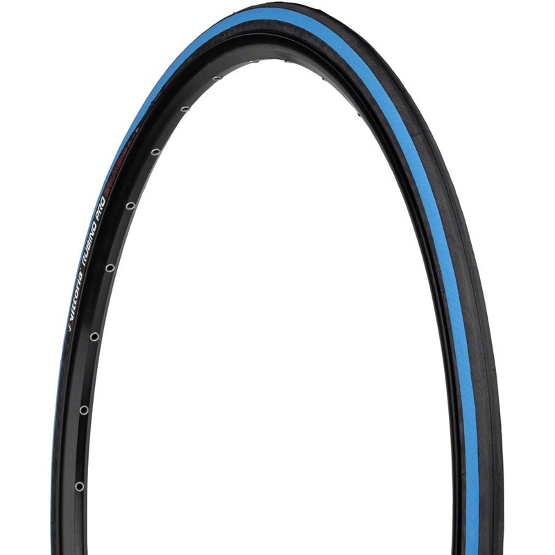 Vittoria Rubino Pro Tire – 700 x 25, Clincher, Folding, Black/Blue, G2.0