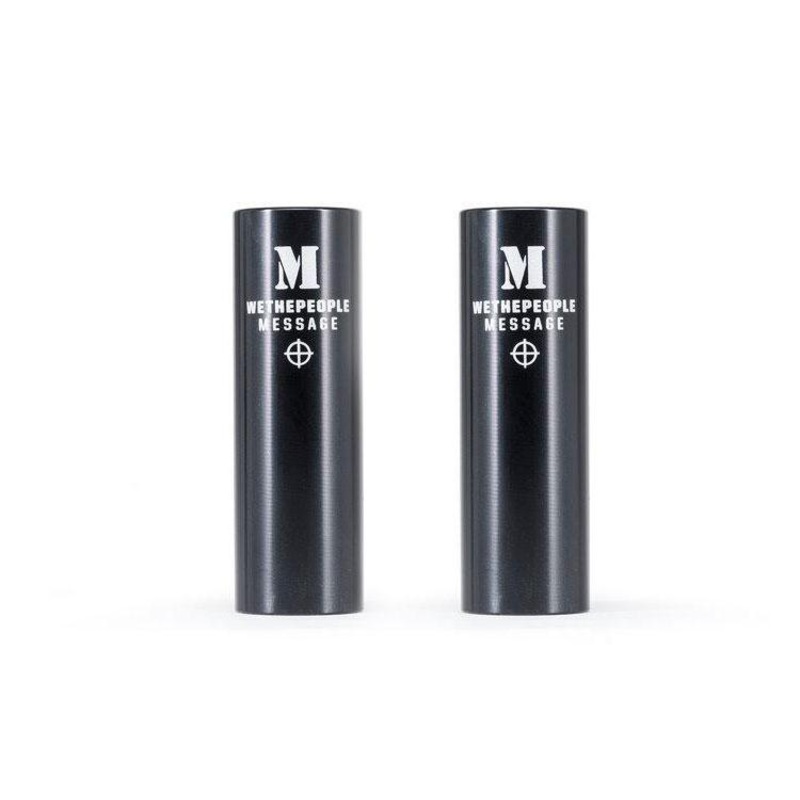 We The People Message Alloy Pegs Black Pair Black