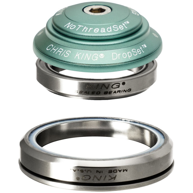 Chris King DropSet 3 Headset – 1-1/8 – 1.5″ 41/52mm 36 Deg Matte Jade