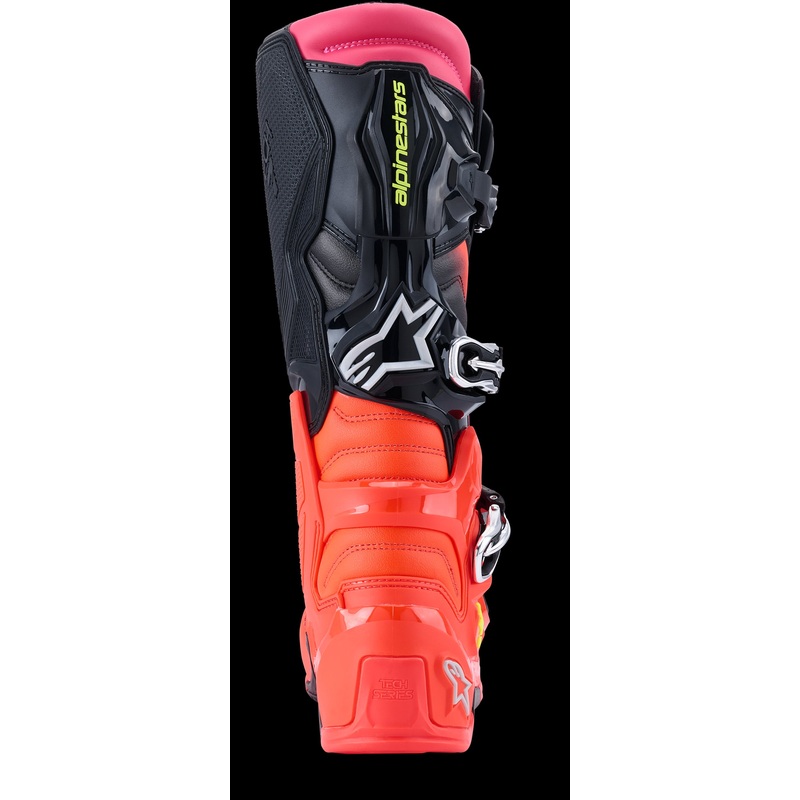 ALPINESTARS 2026 Mx Tech 7 Boots Black/Red Fluo/Pink Fluo 12