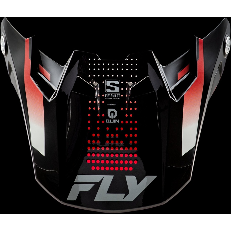 FLY RACING Formula S Carbn Protocol Visor Black Carbon/Red Yl/Sm