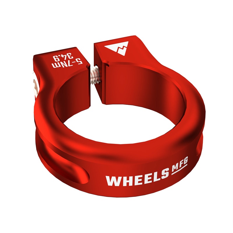 Wheels Manufacturing Seatpost Clamp – 34.9mm Bolt-On Red