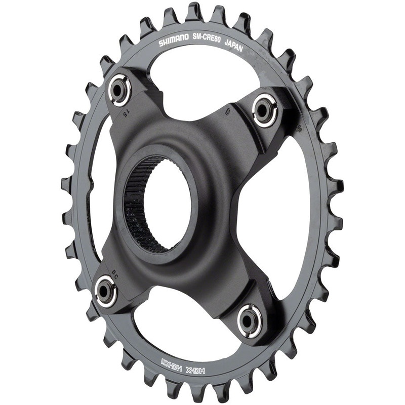 Shimano STEPS SM-CRE80 eBike Chainring – 34t 56.5mm Chainline Without Chainguide BLK