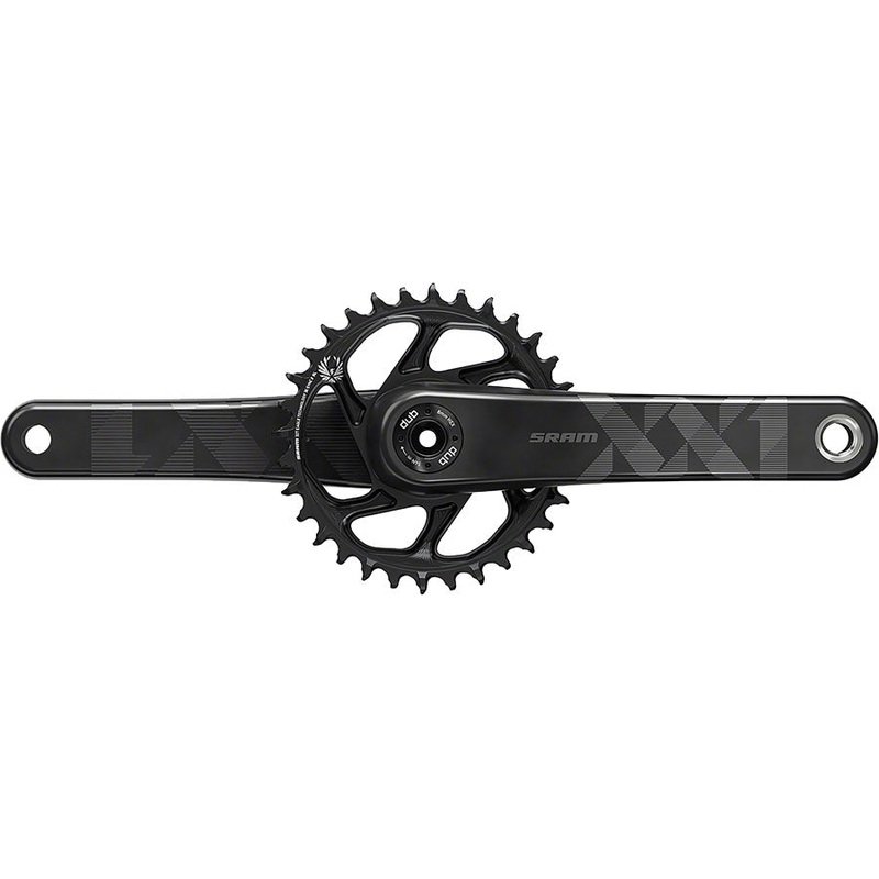 SRAM XX1 Eagle Carbon Fat Bike Crankset – 175mm, 12-Speed, 30t, Direct Mount, DUB Spindle Interface, For 190mm Rear Spacing, Black