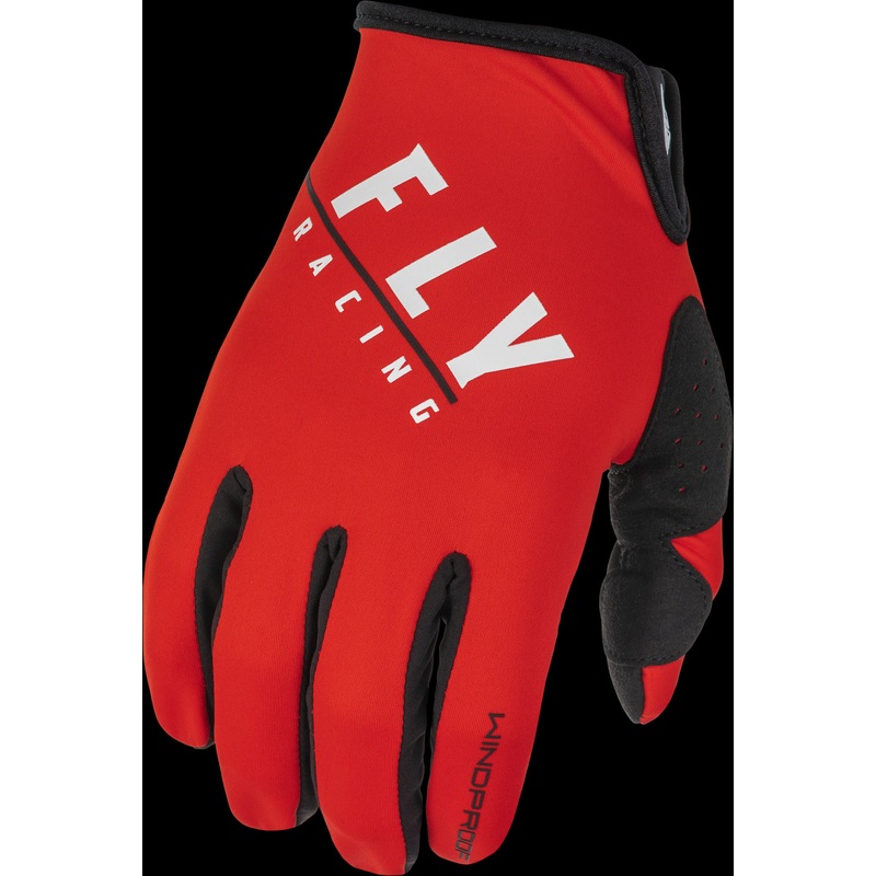 FLY RACING Windproof Gloves Black/Red Sz 11