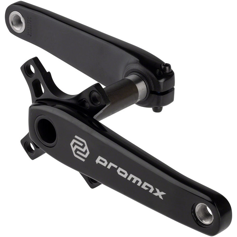 Promax HF-2 Crankset – 177.5mm, 24mm Spindle, 2-Piece, Black