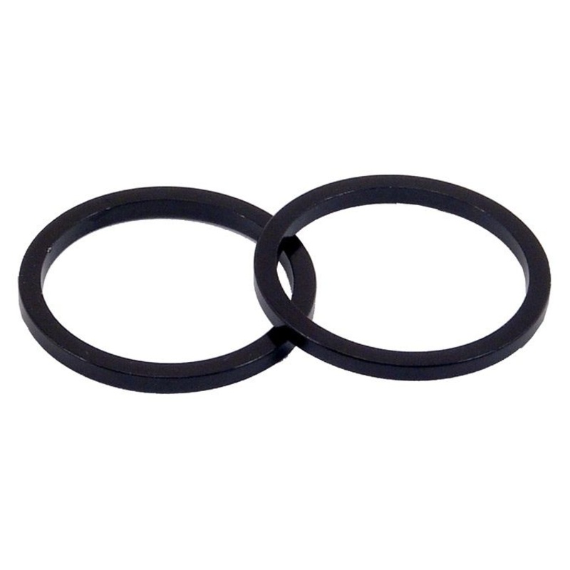 Headset Spacers 1-1/8″ Alloy Spacer Set 5mm 2-pak Blk