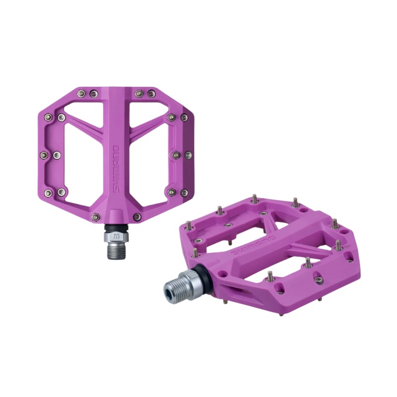 Shimano  PD-GR400 Composite Platform Pedals – Removable Pins – 9/16″ – Purple