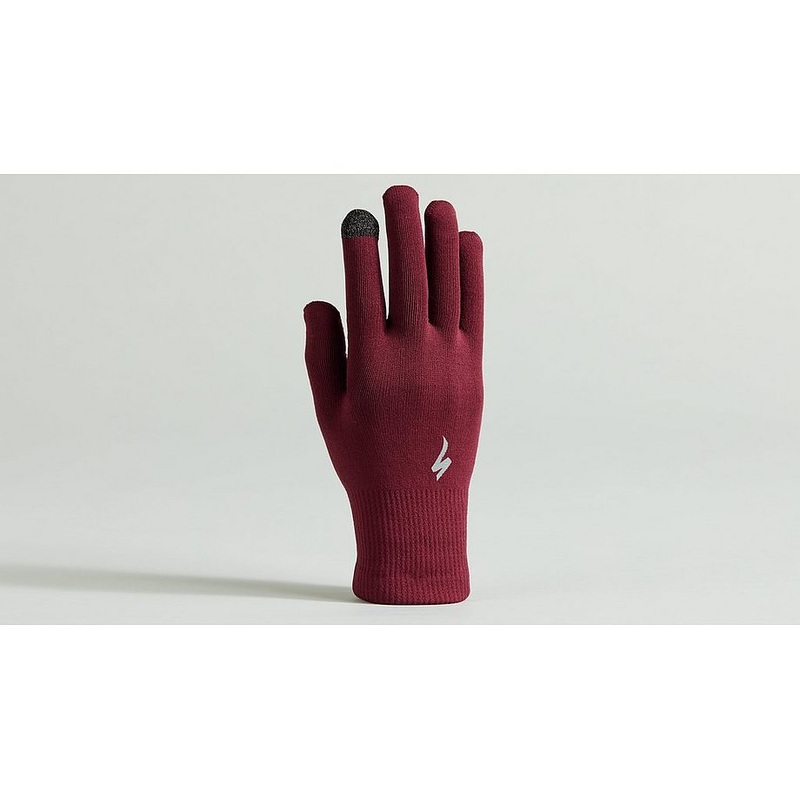 Specialized thermal knit glove lf maroon s