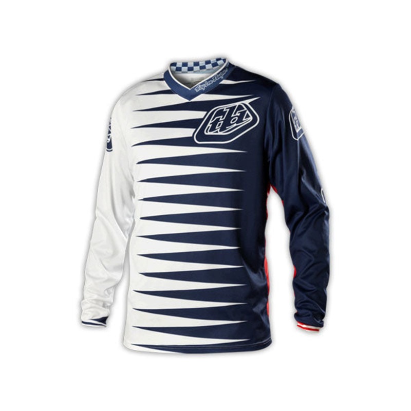 Troy Lee 2014 GP BMX Race Jersey-Joker Navy/White Youth Small