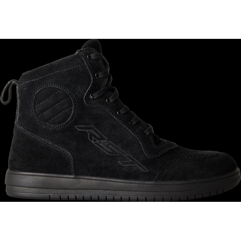 RST Hitop Moto Sneaker Ce Boot Black Suede  Sz 7 Black 7