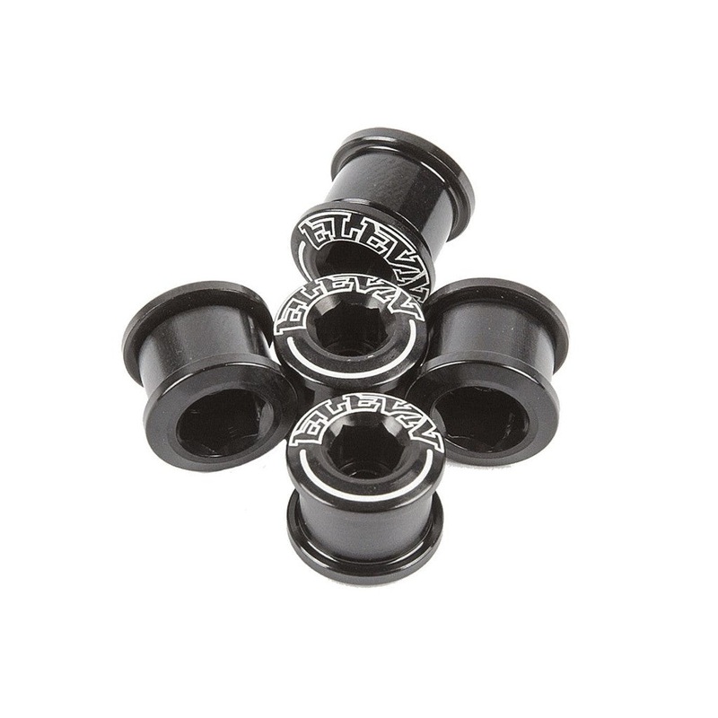 Elevn Alloy Twin Allen Chainring Bolts Black 6.5mm