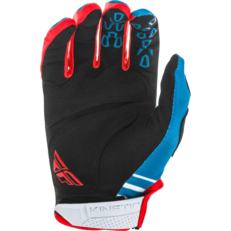 FLY RACING Kinetic K220 Gloves Blue/White/Red Sz 04