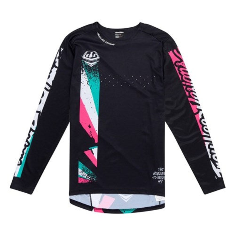 TLD 25.1 Sprint Jersey / Full Pull Black Black S
