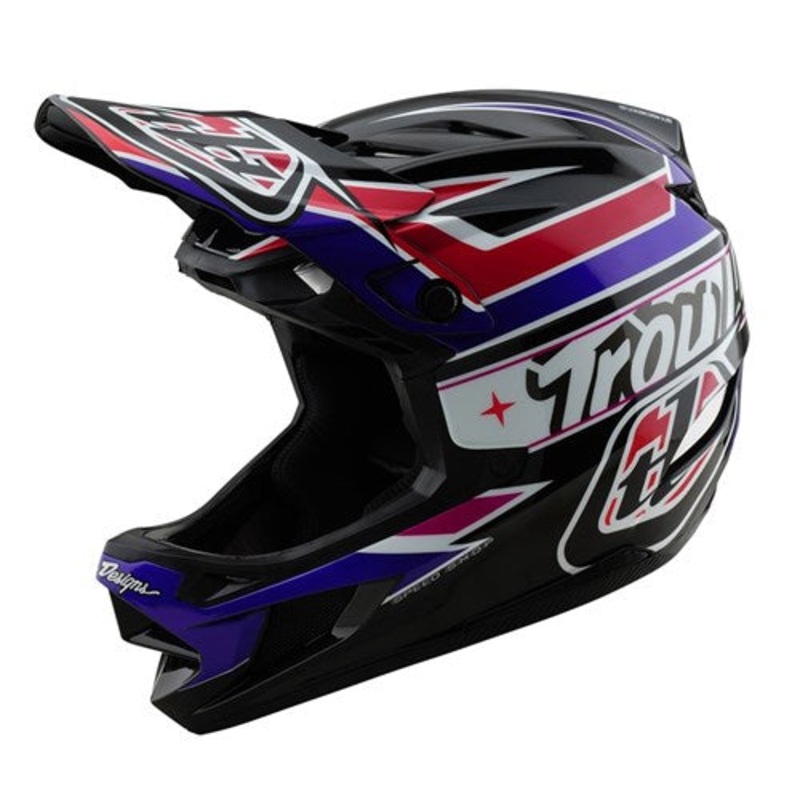 TLD D4 Polyacrylite Helmet (MIPS) / Linear Black Black XS-S