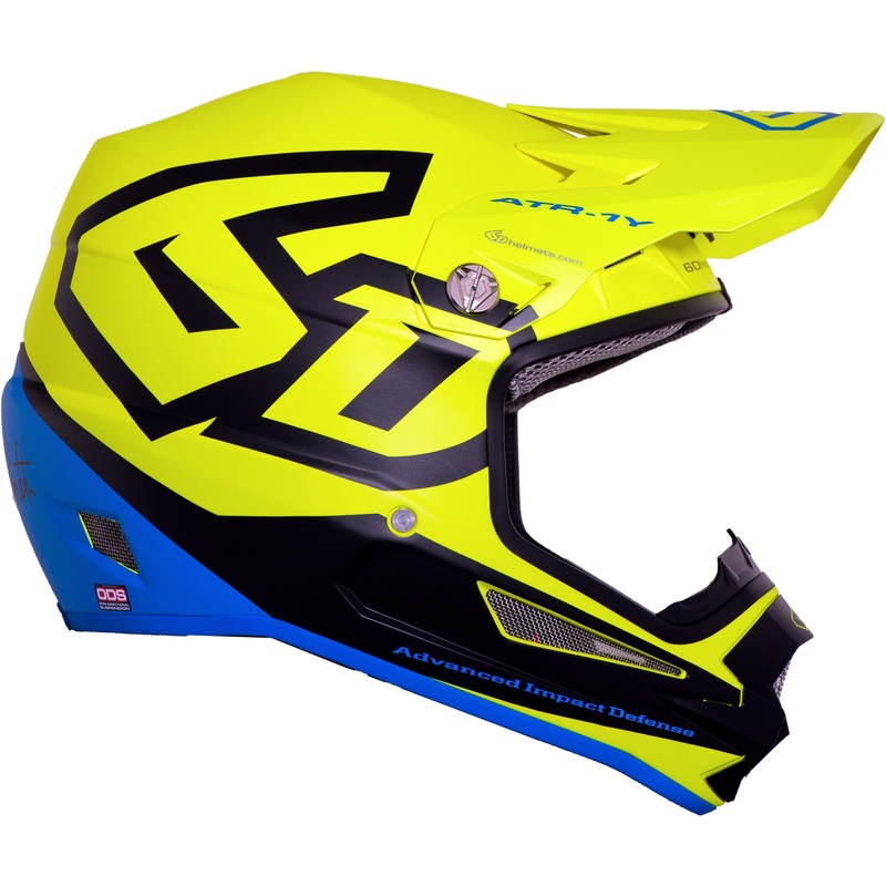 6D ATR-1Y Macro Youth Helmet-Matte Neon Yellow Youth Small