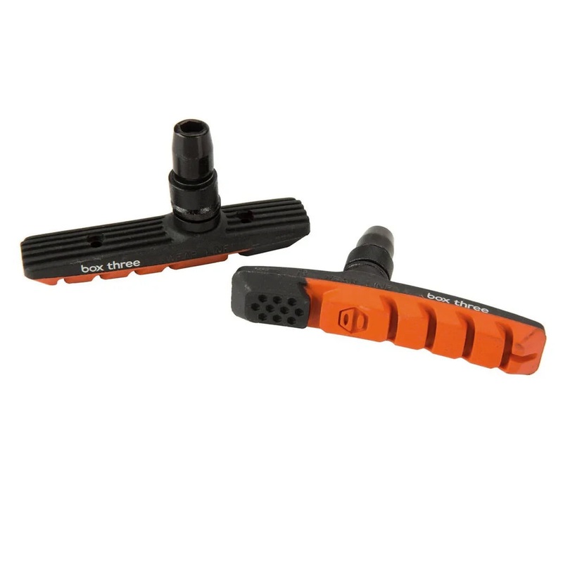 Box Three Threaded Brake Pads/Shoes – Orange