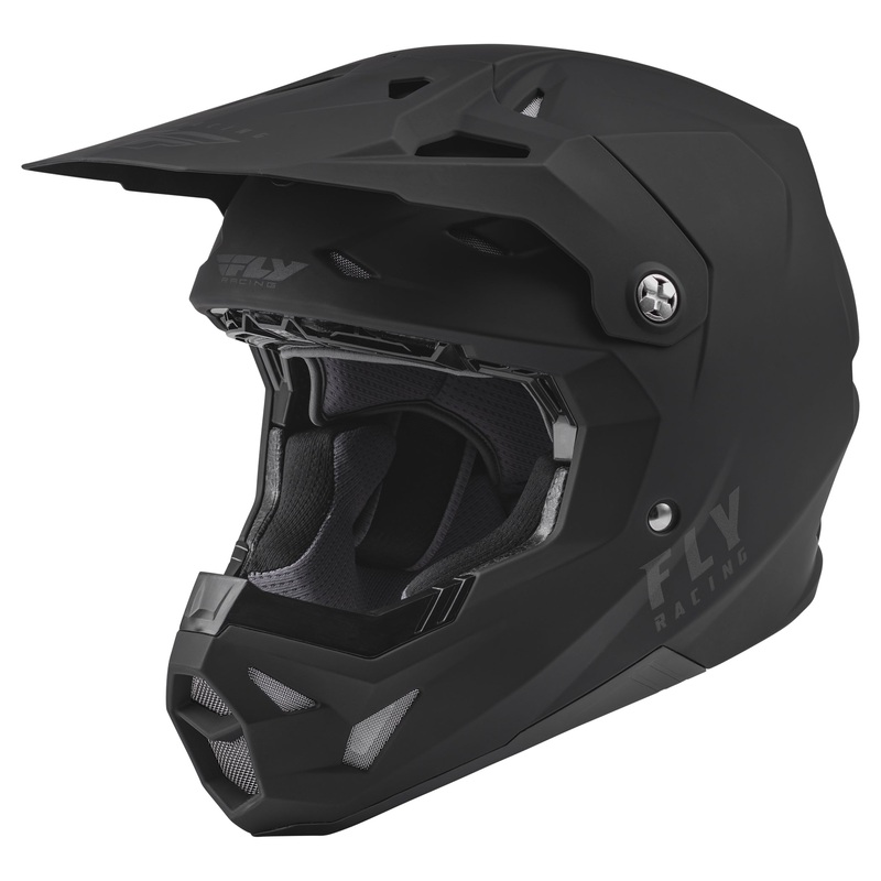 Fly Racing 2022 Formula CP Solid BMX Race Helmet-Matte Black Large