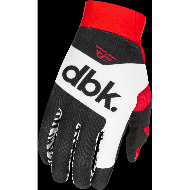 FLY RACING Pro Lite Dbk Gloves Black/White/Red Lg