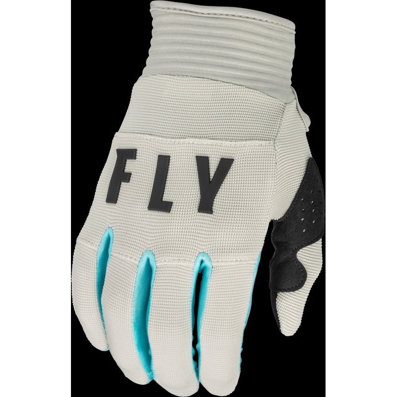 FLY RACING Youth F-16 Gloves Light Grey/Sky Blue Yl
