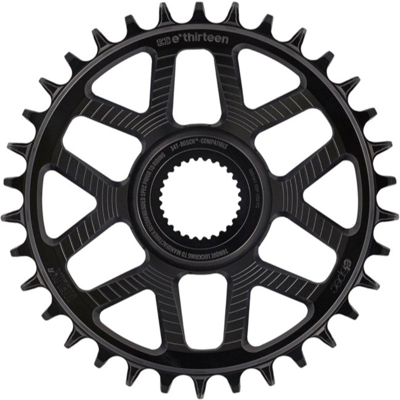e*thirteen Helix Race e*spec  Chainring – Bosch SX / Gen4 CX Direct Mount 15mm Offset 34T 11/12 Speed BLK