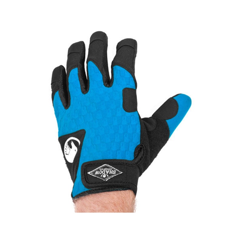 Shadow Conspiracy Local BMX Race Gloves-Highlighter Blue Adult Small