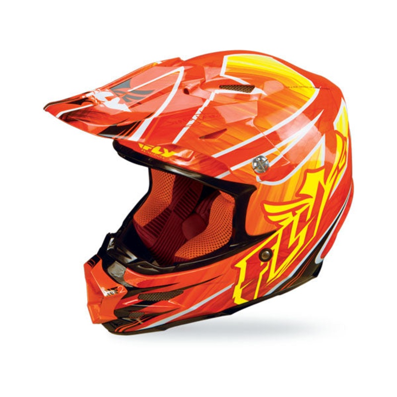 Fly Racing 2013/2014 F2 Carbon Acetylene Helmet-Flo Orange X-Small
