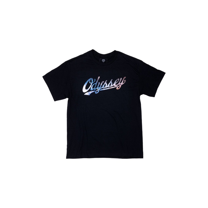 Odyssey Slugger Galaxy Tee (Black w/ Multicolor Ink) Small
