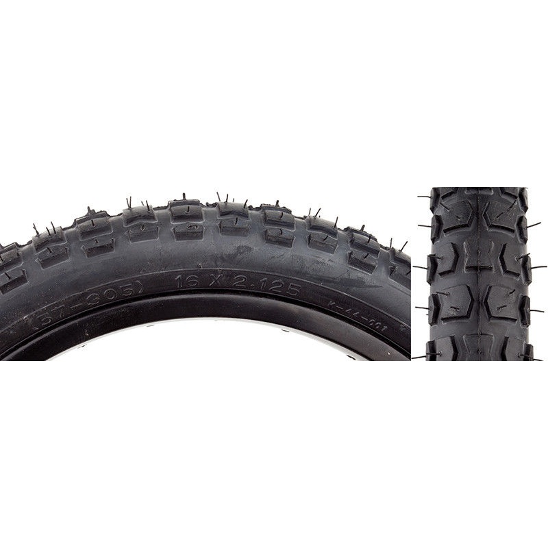 16×2.125 Kenda Block MX BMX tire – All Black