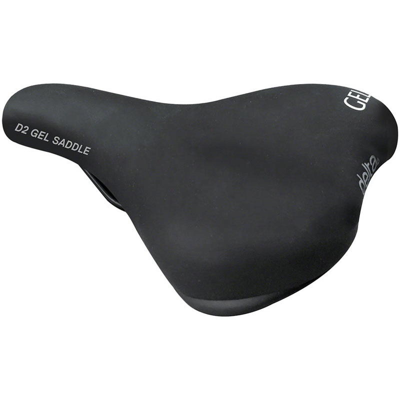 Delta D2 Comfort Gel Saddle – Steel, Black