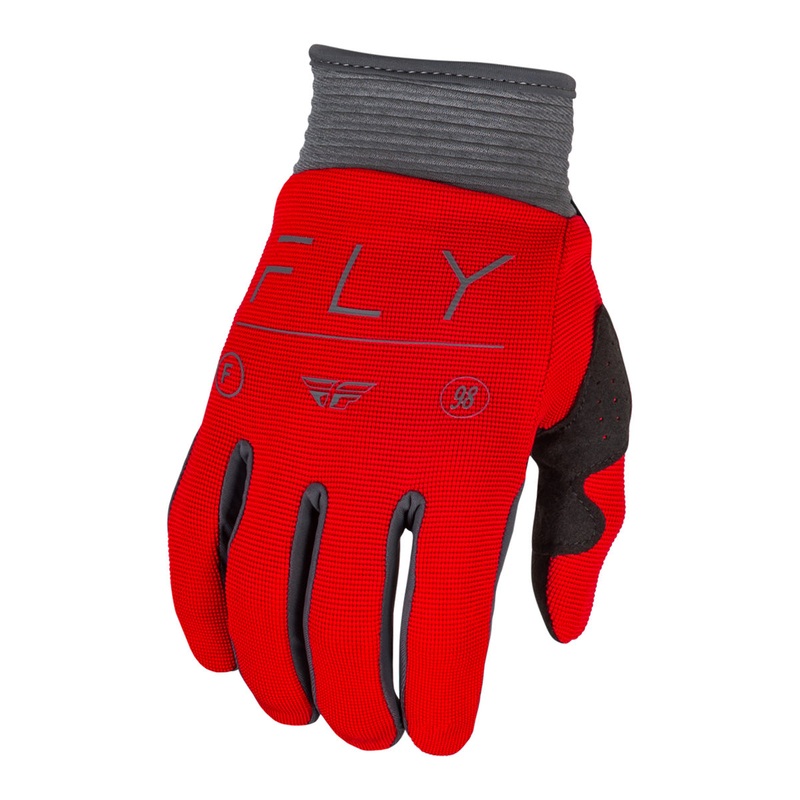 Fly Racing F-16 BMX Race Gloves-Red/Charcoal/White Youth XXX-Small