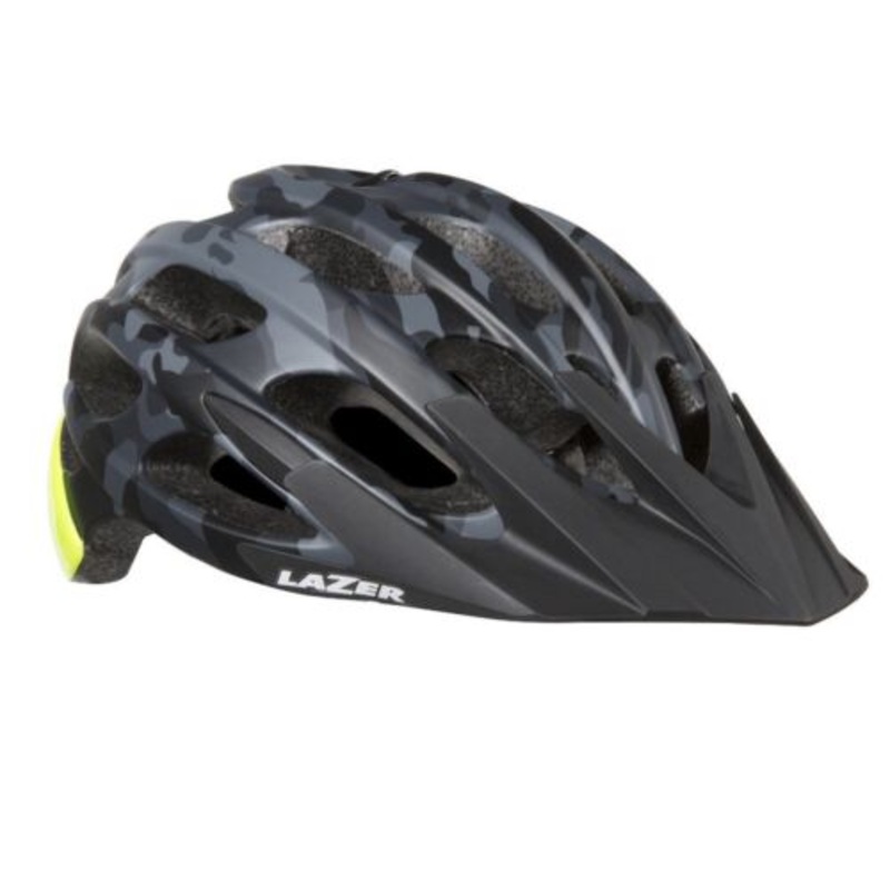 Lazer Magma Bicycle Helmet Matte Black Camo Flash Yellow Medium