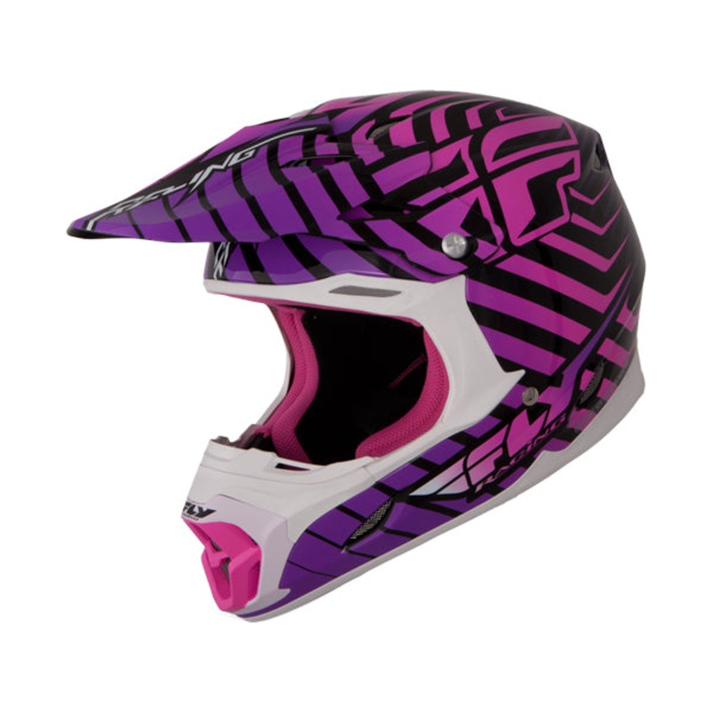 Fly Racing 2013/2014 Three.4 Helmet-Purple/Pink X-Small