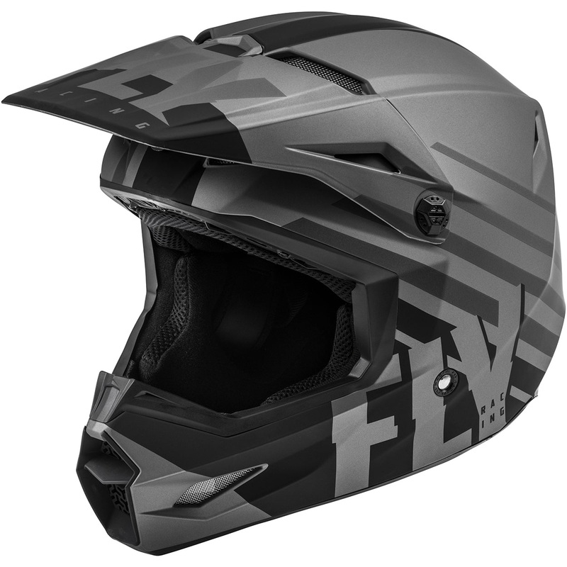 Fly Racing Kinetic Thrive BMX Race Helmet-Matte Gray/Black X-Small